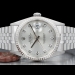 Rolex Datejust 36 Argento Jubilee Silver Lining Diamonds Dial  16234